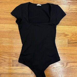 Free People intimately Classic Black Bodysuit XS